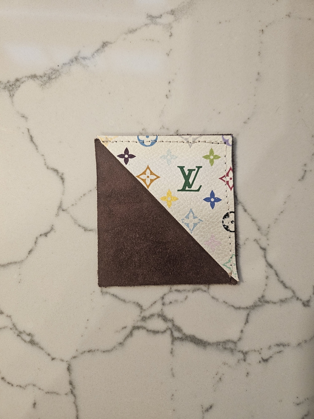 Lv Murakami Bookmark Auth Vintage Canvas
